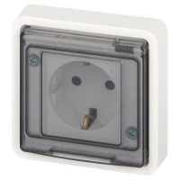 Розетка Эксперт 11-2521-01 2P+E IP55 16А-250В СУ бел. Эра Б0063259 ТехноИмпульс