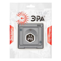 Розетка Эксперт 11-2522-01 2P+E IP55 шторки 16А-250В СУ бел. Эра Б0063281 ТехноИмпульс