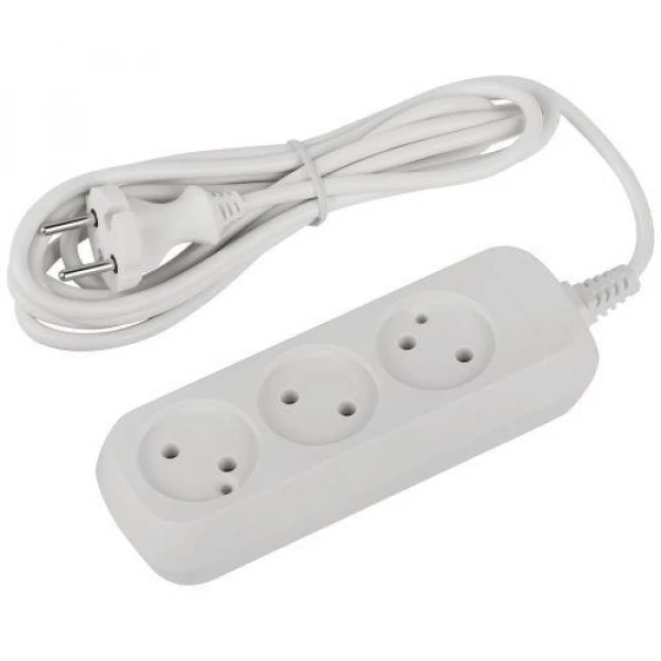 Удлинитель 3х3м без заземл. ПВС 2х0.75 UDL-10-330 Greenline Эра Б0065072 ТехноИмпульс