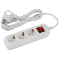 Удлинитель 3х3м с заземл. с выкл. ПВС 3х0.75 UDL-10-330-ES Greenline Эра Б0065047 ТехноИмпульс