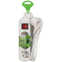 Удлинитель 3х3м с заземл. с выкл. ПВС 3х0.75 UDL-10-330-ES Greenline Эра Б0065047 ТехноИмпульс