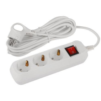 Удлинитель 3х5м с заземл. с выкл. ПВС 3х0.75 UDL-10-350-ES Greenline Эра Б0065080 ТехноИмпульс