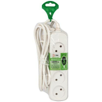 Удлинитель 4х3м без заземл. ПВС 2х0.75 UDL-10-430 Greenline Эра Б0065050 ТехноИмпульс