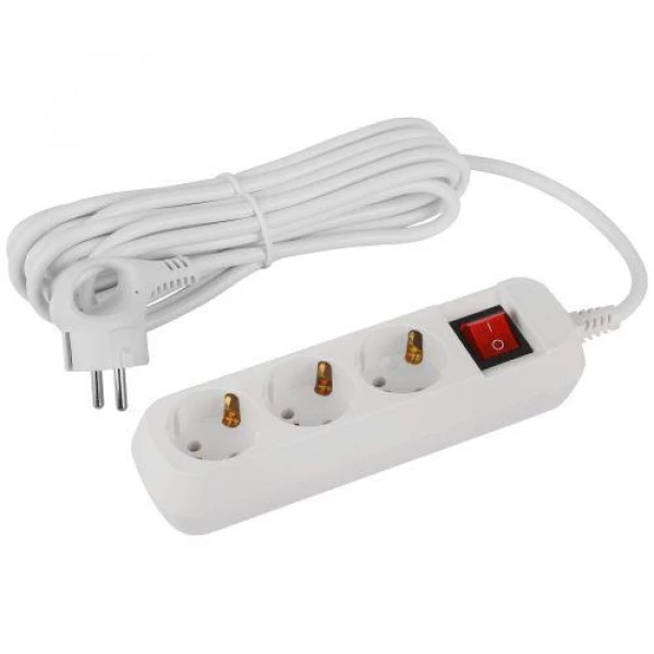 Удлинитель 3х5м с заземл. с выкл. ПВС 3х1 UDL-16-350-ES Greenline Эра Б0065066 ТехноИмпульс