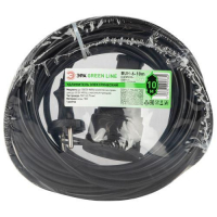 Удлинитель-шнур 1х10м без заземл. ПВС 2х0.75 GREEN LINE BUH-6-10m Эра Б0065112 ТехноИмпульс