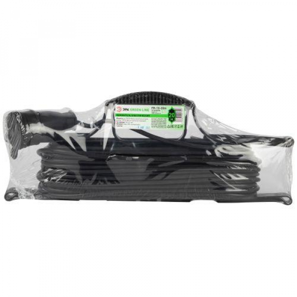 Удлинитель-шнур на рамке 1х20м без заземл. ПВС 2х1 GREEN LINE FR-10-20m Эра Б0065147 ТехноИмпульс