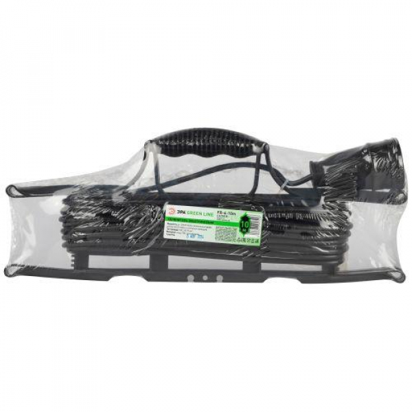 Удлинитель-шнур на рамке 1х10м без заземл. ПВС 2х0.75 GREEN LINE FR-6-10m Эра Б0065090 ТехноИмпульс