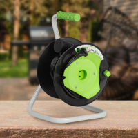 Удлинитель на пластик. катушке 1х15м без заземл. GAZ-2x0.75-15m Greenline ПВС 2х0.75 Эра Б0065096 ТехноИмпульс