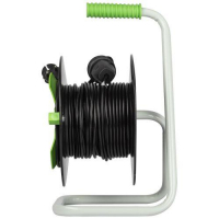 Удлинитель на пластик. катушке 1х15м без заземл. GAZ-2x0.75-15m Greenline ПВС 2х0.75 Эра Б0065096 ТехноИмпульс