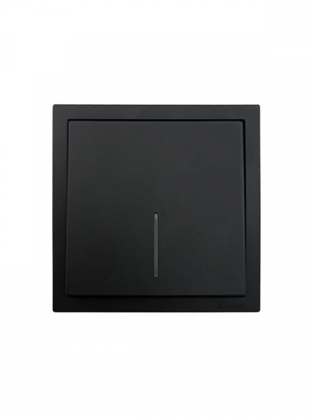 Выключатель 1-кл. с индик. СП ZIMA IP20 10А безвинт. зажим черн. бархат LEZARD 704-4288-111QC ТехноИмпульс