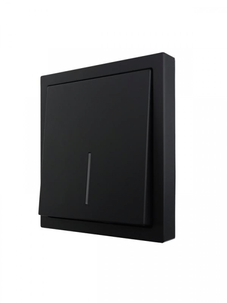 Выключатель 1-кл. с индик. СП ZIMA IP20 10А безвинт. зажим черн. бархат LEZARD 704-4288-111QC ТехноИмпульс