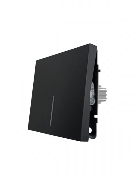 Выключатель 1-кл. с индик. СП ZIMA IP20 10А безвинт. зажим черн. бархат LEZARD 704-4288-111QC ТехноИмпульс