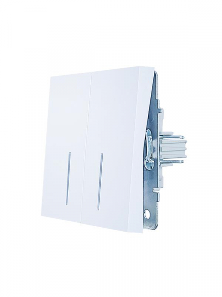 Выключатель 2-кл. с индик. СП ZIMA IP20 10А безвинт. зажим бел. LEZARD 704-0288-112QC ТехноИмпульс