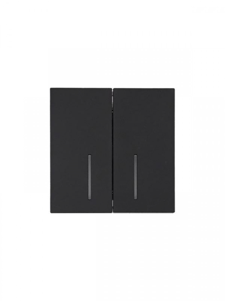 Выключатель 2-кл. с индик. СП ZIMA IP20 10А безвинт. зажим черн. бархат LEZARD 704-4288-112QC ТехноИмпульс