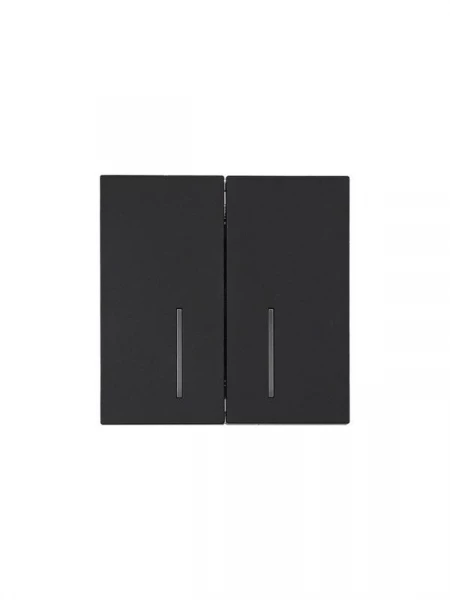 Выключатель 2-кл. с индик. СП ZIMA IP20 10А безвинт. зажим черн. бархат LEZARD 704-4288-112QC ТехноИмпульс