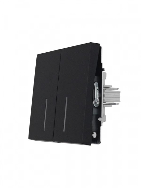 Выключатель 2-кл. с индик. СП ZIMA IP20 10А безвинт. зажим черн. бархат LEZARD 704-4288-112QC ТехноИмпульс