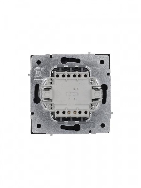 Выключатель 2-кл. с индик. СП ZIMA IP20 10А безвинт. зажим черн. бархат LEZARD 704-4288-112QC ТехноИмпульс