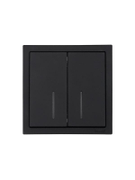 Выключатель 2-кл. с индик. СП ZIMA IP20 10А безвинт. зажим черн. бархат LEZARD 704-4288-112QC ТехноИмпульс