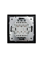 Выключатель 2-кл СП ZIMA IP20 10А безвинт. зажим черн. бархат LEZARD 704-4288-101QC ТехноИмпульс