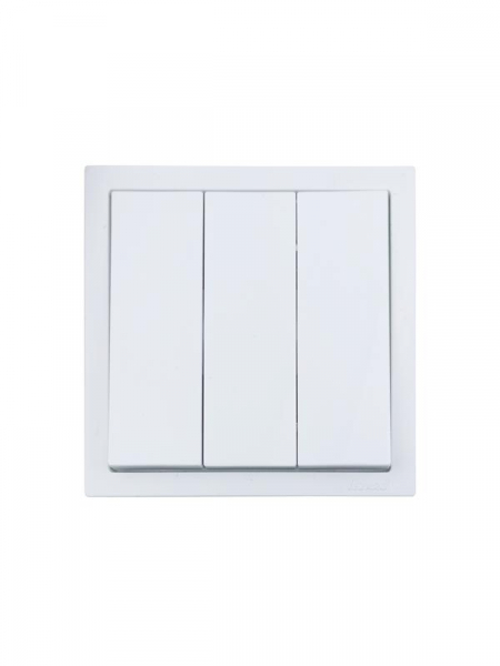 Выключатель 3-кл. СП ZIMA IP20 10А безвинт. зажим бел. LEZARD 704-0288-109QC ТехноИмпульс