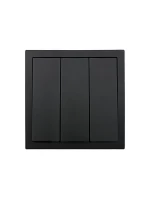 Выключатель 3-кл. СП ZIMA IP20 10А безвинт. зажим черн. бархат LEZARD 704-4288-109QC ТехноИмпульс