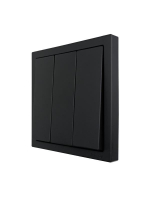 Выключатель 3-кл. СП ZIMA IP20 10А безвинт. зажим черн. бархат LEZARD 704-4288-109QC ТехноИмпульс