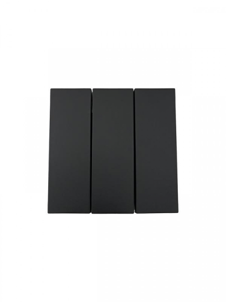 Выключатель 3-кл. СП ZIMA IP20 10А безвинт. зажим черн. бархат LEZARD 704-4288-109QC ТехноИмпульс