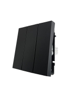 Выключатель 3-кл. СП ZIMA IP20 10А безвинт. зажим черн. бархат LEZARD 704-4288-109QC ТехноИмпульс