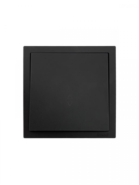 Выключатель проходной 1-кл. СП ZIMA IP20 10А безвинт. зажим черн. бархат LEZARD 704-4288-105QC ТехноИмпульс