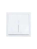 Выключатель проходной 1-кл. с индик. СП ZIMA IP20 10А безвинт. зажим бел. LEZARD 704-0288-114QC ТехноИмпульс