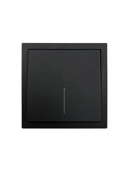 Выключатель проходной 1-кл. с индик. СП ZIMA IP20 10А безвинт. зажим черн. бархат LEZARD 704-4288-114QC ТехноИмпульс