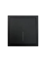 Выключатель проходной 1-кл. с индик. СП ZIMA IP20 10А безвинт. зажим черн. бархат LEZARD 704-4288-114QC ТехноИмпульс