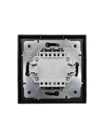 Выключатель проходной 1-кл. с индик. СП ZIMA IP20 10А безвинт. зажим черн. бархат LEZARD 704-4288-114QC ТехноИмпульс