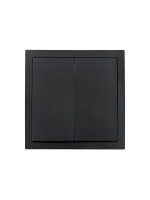 Выключатель проходной 2-кл. СП ZIMA IP20 10А безвинт. зажим черн. бархат LEZARD 704-4288-106QC ТехноИмпульс