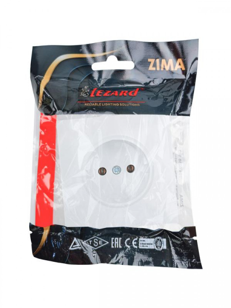 Розетка 1 мест. б/з СП ZIMA IP20 16А ПБТ безвинт. зажим бел. LEZARD 704-0288-121BQC ТехноИмпульс