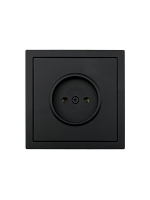 Розетка 1 мест. б/з ПБТ СП ZIMA IP20 16А безвинт. зажим черн. бархат LEZARD 704-4288-121BQC ТехноИмпульс