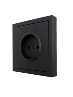 Розетка 1 мест. б/з ПБТ СП ZIMA IP20 16А безвинт. зажим черн. бархат LEZARD 704-4288-121BQC ТехноИмпульс