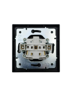 Розетка 1 мест. б/з ПБТ СП ZIMA IP20 16А безвинт. зажим черн. бархат LEZARD 704-4288-121BQC ТехноИмпульс