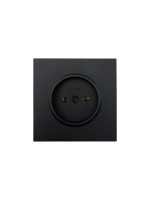 Розетка 1 мест. б/з ПБТ СП ZIMA IP20 16А безвинт. зажим черн. бархат LEZARD 704-4288-121BQC ТехноИмпульс