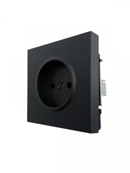 Розетка 1 мест. б/з ПБТ СП ZIMA IP20 16А безвинт. зажим черн. бархат LEZARD 704-4288-121BQC ТехноИмпульс