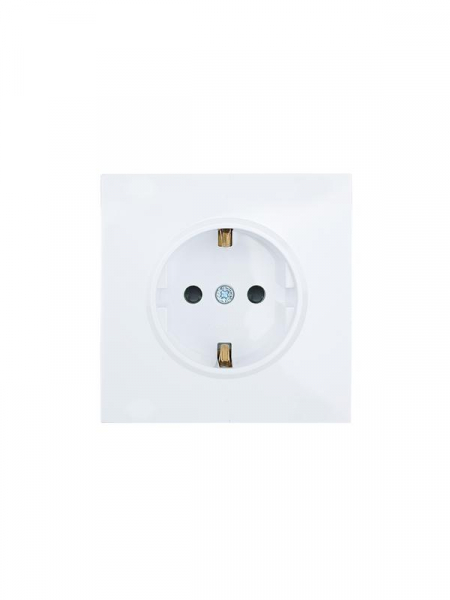 Розетка 1-мест. с защитн.шторк. СП ZIMA IP20 16А ПБТ безвинт. зажим бел. LEZARD 704-0288-124BQC ТехноИмпульс