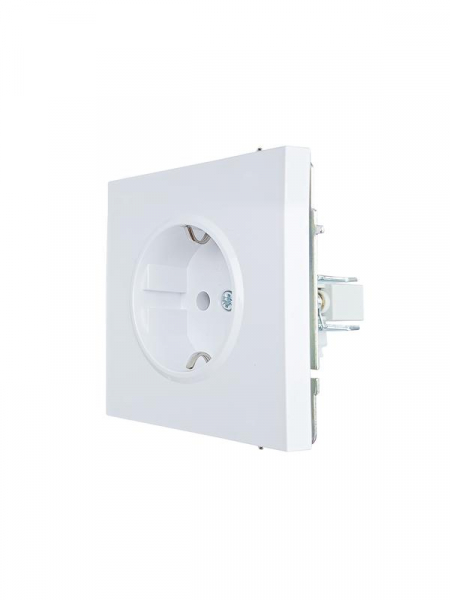 Розетка 1-мест. с защитн.шторк. СП ZIMA IP20 16А ПБТ безвинт. зажим бел. LEZARD 704-0288-124BQC ТехноИмпульс