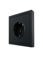 Розетка 1-мест. с защитн.шторк. ПБТ СП ZIMA IP20 10А безвинт. зажим черн. бархат LEZARD 704-4288-124BQC ТехноИмпульс