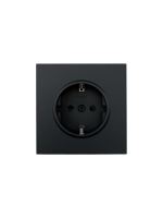 Розетка 1-мест. с защитн.шторк. ПБТ СП ZIMA IP20 10А безвинт. зажим черн. бархат LEZARD 704-4288-124BQC ТехноИмпульс
