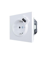 Розетка 1-мест. с/з+USB разъем ZIMA IP20 бел. LEZARD 704-0288-181 ТехноИмпульс