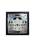 Розетка 1-мест. с/з с крышкой ПБТ СП ZIMA IP20 16А безвинт. зажим черн. бархат LEZARD 704-4288-123BQC ТехноИмпульс