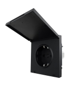 Розетка 1-мест. с/з с крышкой ПБТ СП ZIMA IP20 16А безвинт. зажим черн. бархат LEZARD 704-4288-123BQC ТехноИмпульс