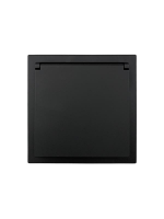 Розетка 1-мест. с/з с крышкой ПБТ СП ZIMA IP20 16А безвинт. зажим черн. бархат LEZARD 704-4288-123BQC ТехноИмпульс