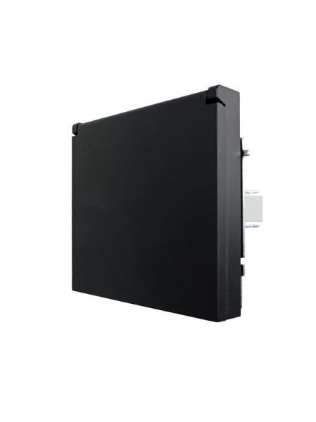 Розетка 1-мест. с/з с крышкой ПБТ СП ZIMA IP20 16А безвинт. зажим черн. бархат LEZARD 704-4288-123BQC ТехноИмпульс