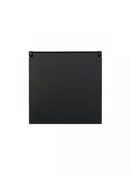 Розетка 1-мест. с/з с крышкой ПБТ СП ZIMA IP20 16А безвинт. зажим черн. бархат LEZARD 704-4288-123BQC ТехноИмпульс